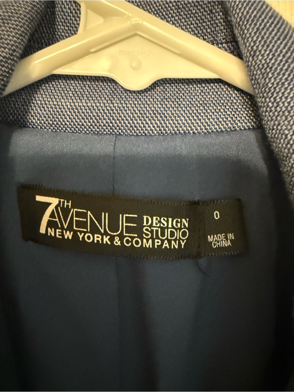 New York & Company Blue and Gray Women's Tailored Blazers - Two-Pack - Picture 3 of 8
